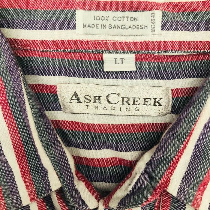 Vintage Vintage Ash Creek Trading Purple Pink Stripe Shirt | Grailed
