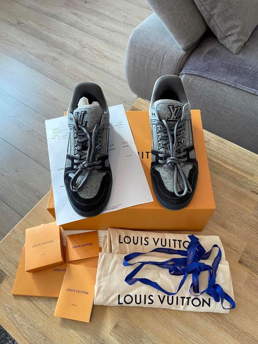 Louis Vuitton LV Trainer Sneaker BLACK. Size 07.0