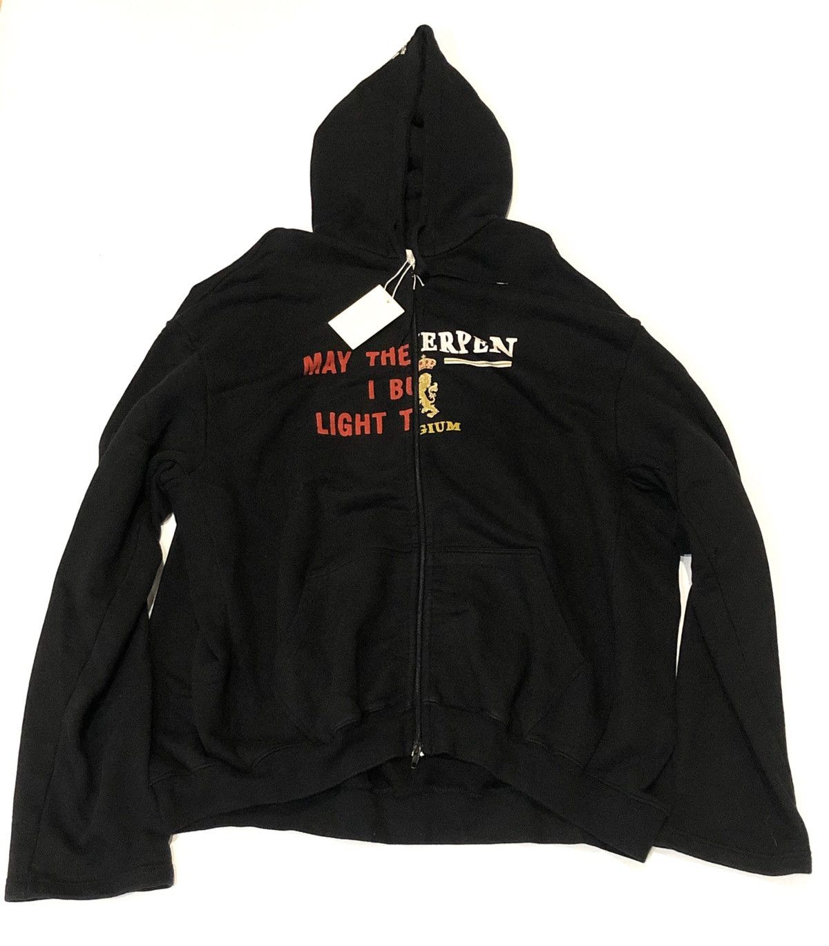 Vetements VETEMENTS May the bridges I burn Antwerpen split zip