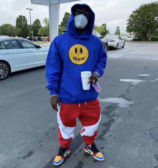 Drew House Drew house mascot hoodie royal blue large dababy Grailed