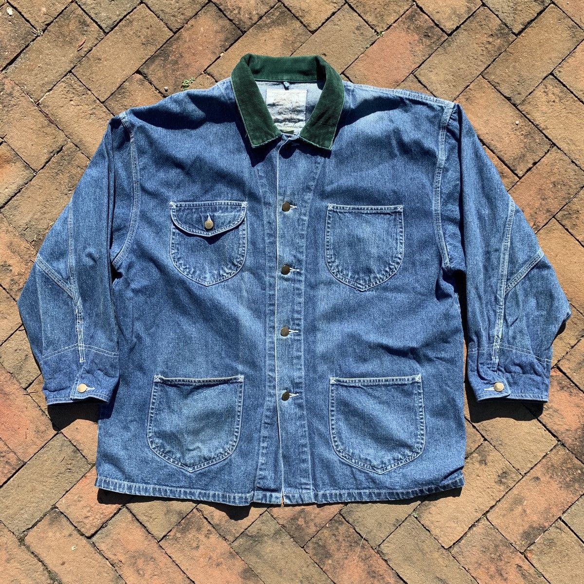 Vintage Vintage Denim Chore Jacket Size US XL / EU 56 / 4 - 1 Thumbnail