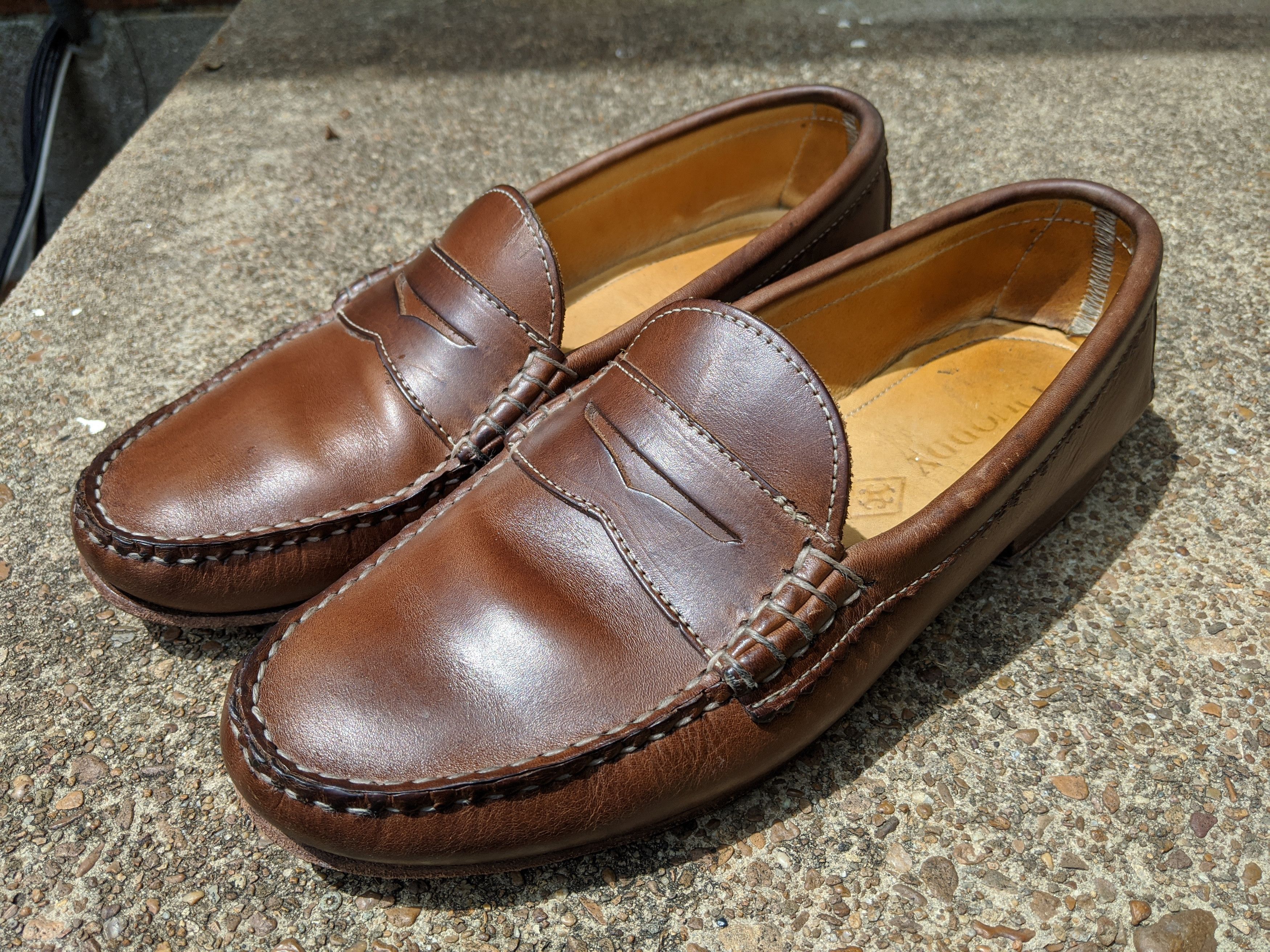 Quoddy True Penny Loafer Natural CXL Leather | Grailed