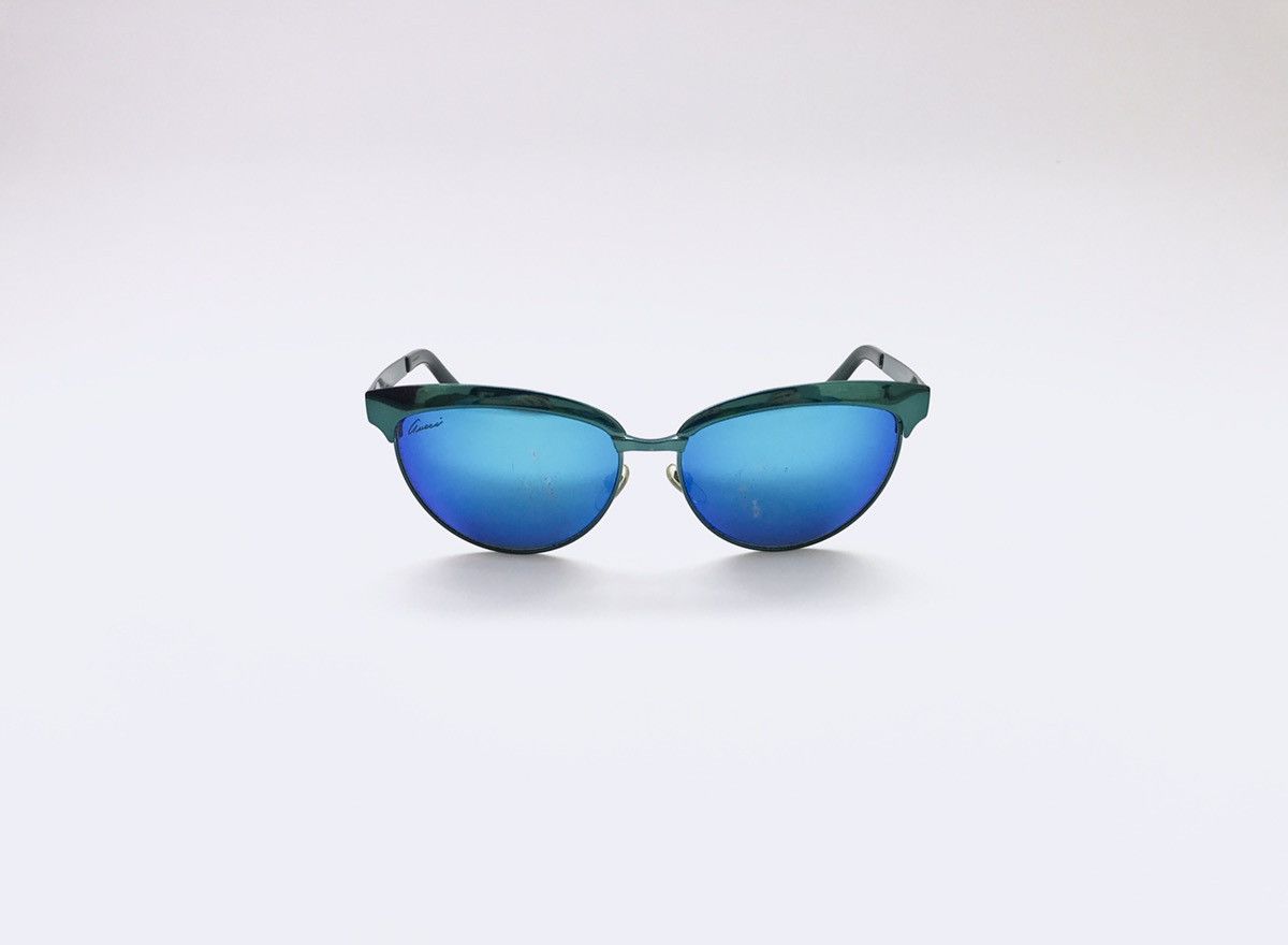 Gucci Aqua Blue Mirror Sunglasses