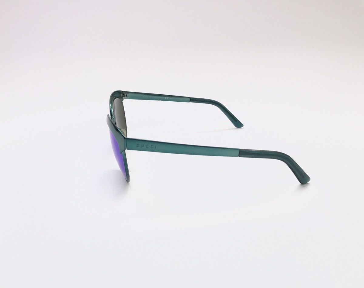 Gucci Gucci Aqua Blue Mirror Sunglasses Size ONE SIZE - 4 Thumbnail