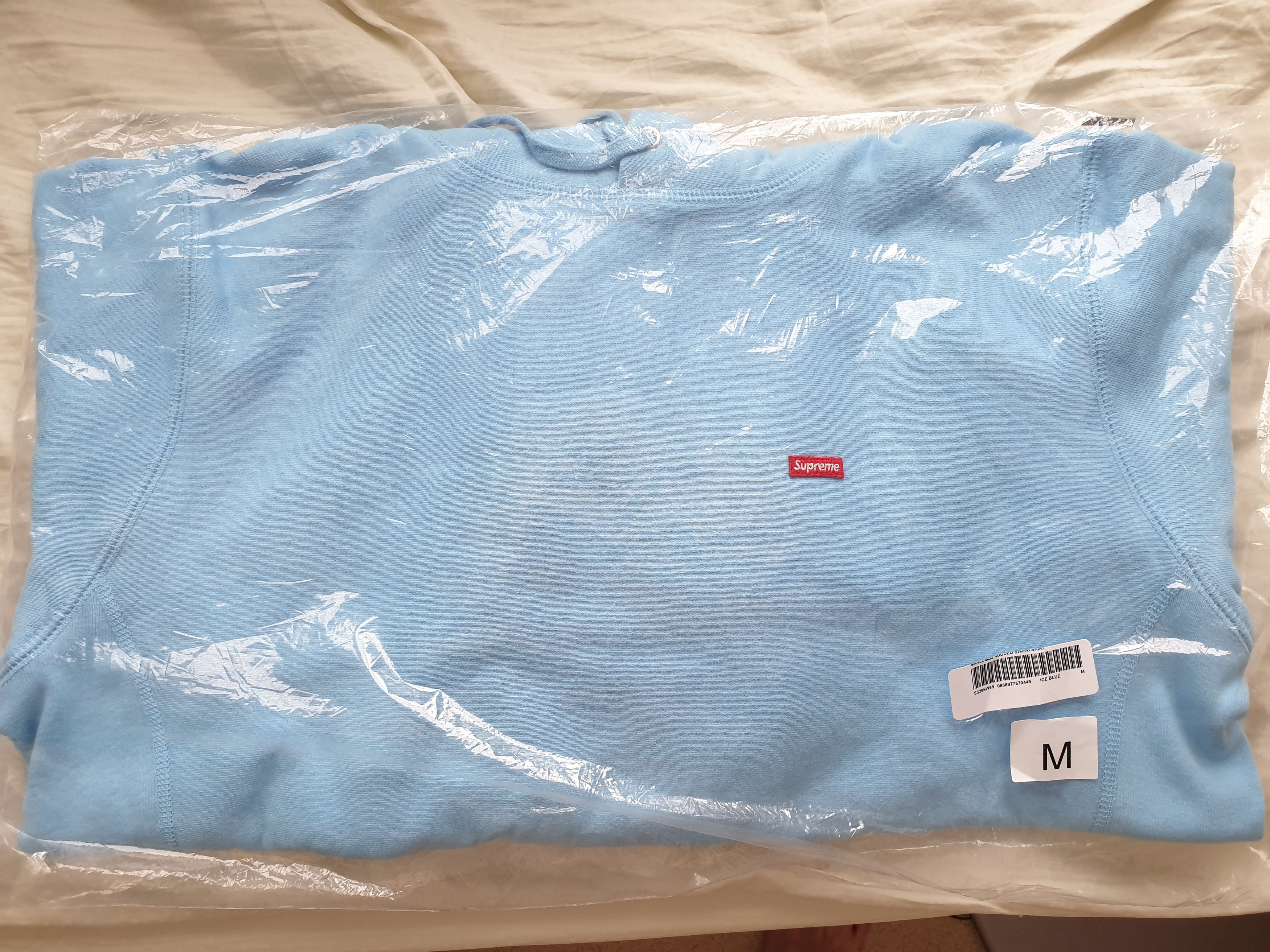 Supreme Supreme Small Box Hooded Sweatshirt Ice Blue | Grailed