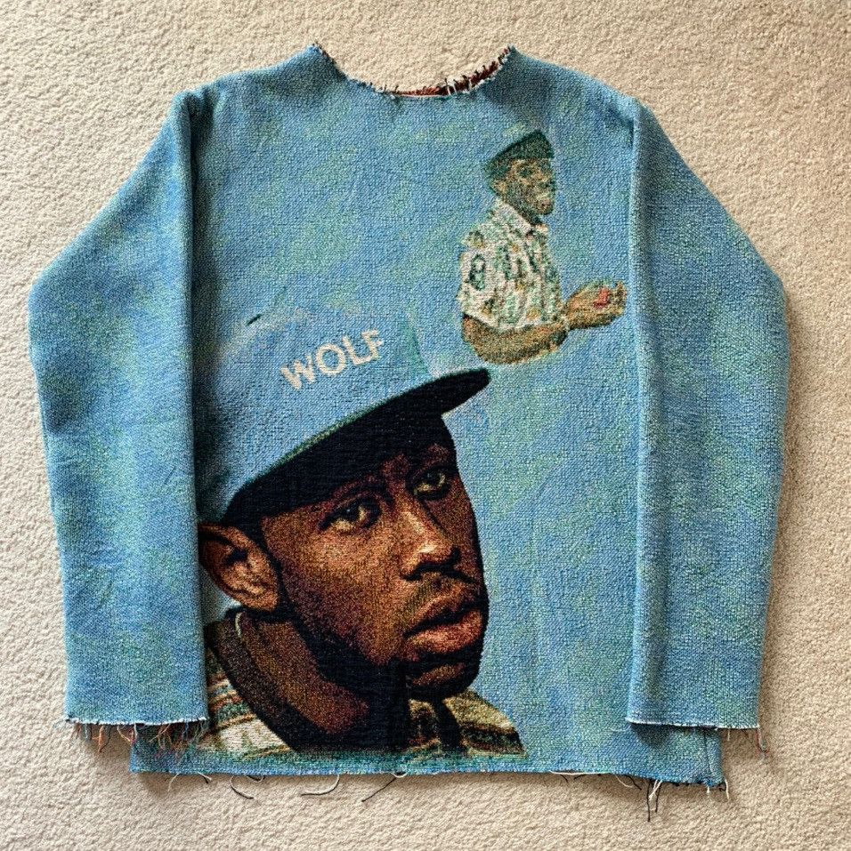 Golf Wang M 4x1111 Tyler The Creator WOLF Woven Tapestry Crewneck