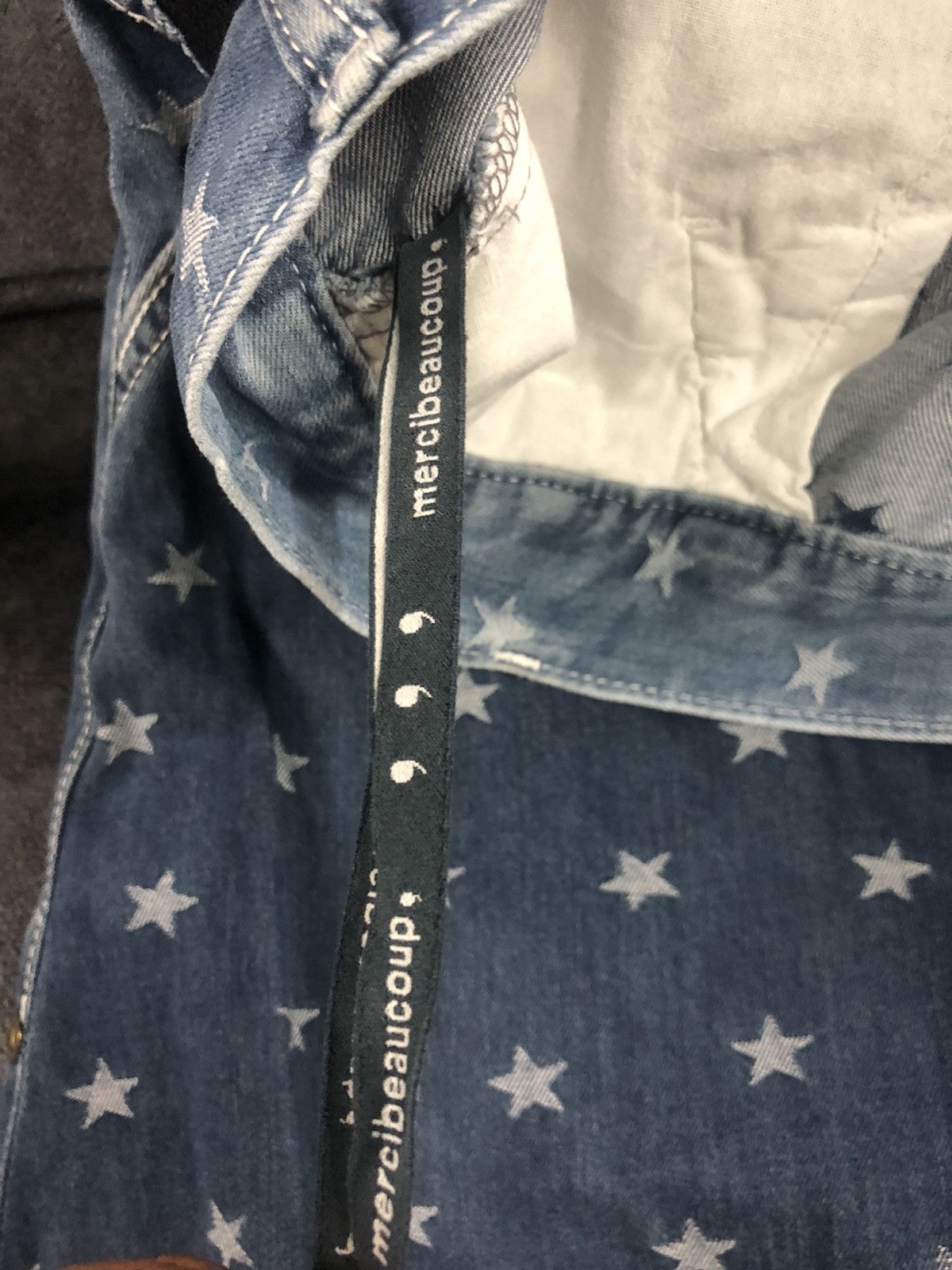 If Six Was Nine Issey miyake Mercibeaucoup Low Rise Star design jeans Size US 29 - 7 Thumbnail