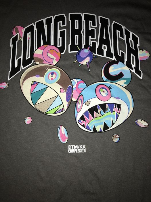 Takashi Murakami ComplexCon Long Beach Discord Tee Heather Grey