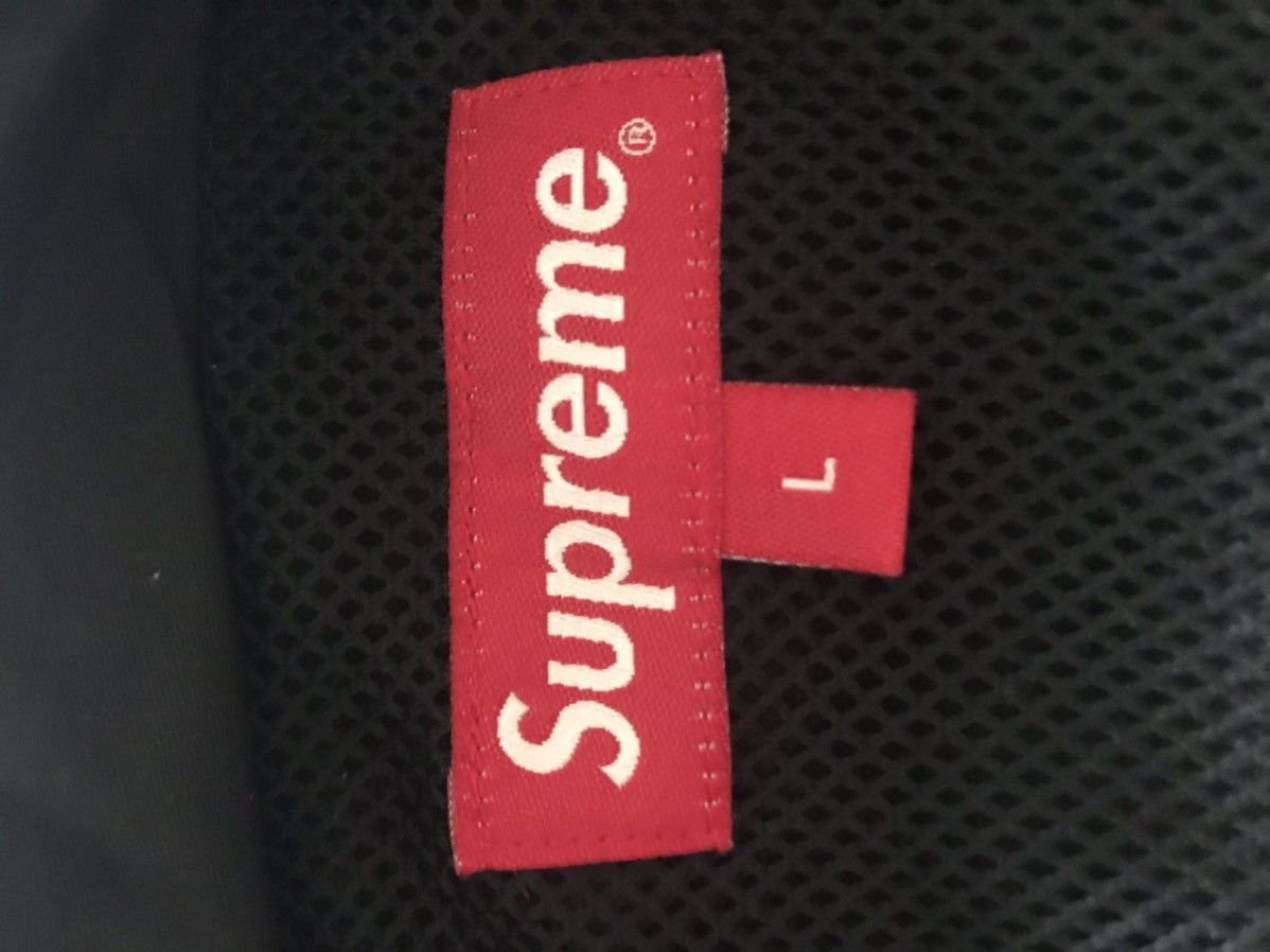 Supreme Striped Logo Windbreaker | Grailed