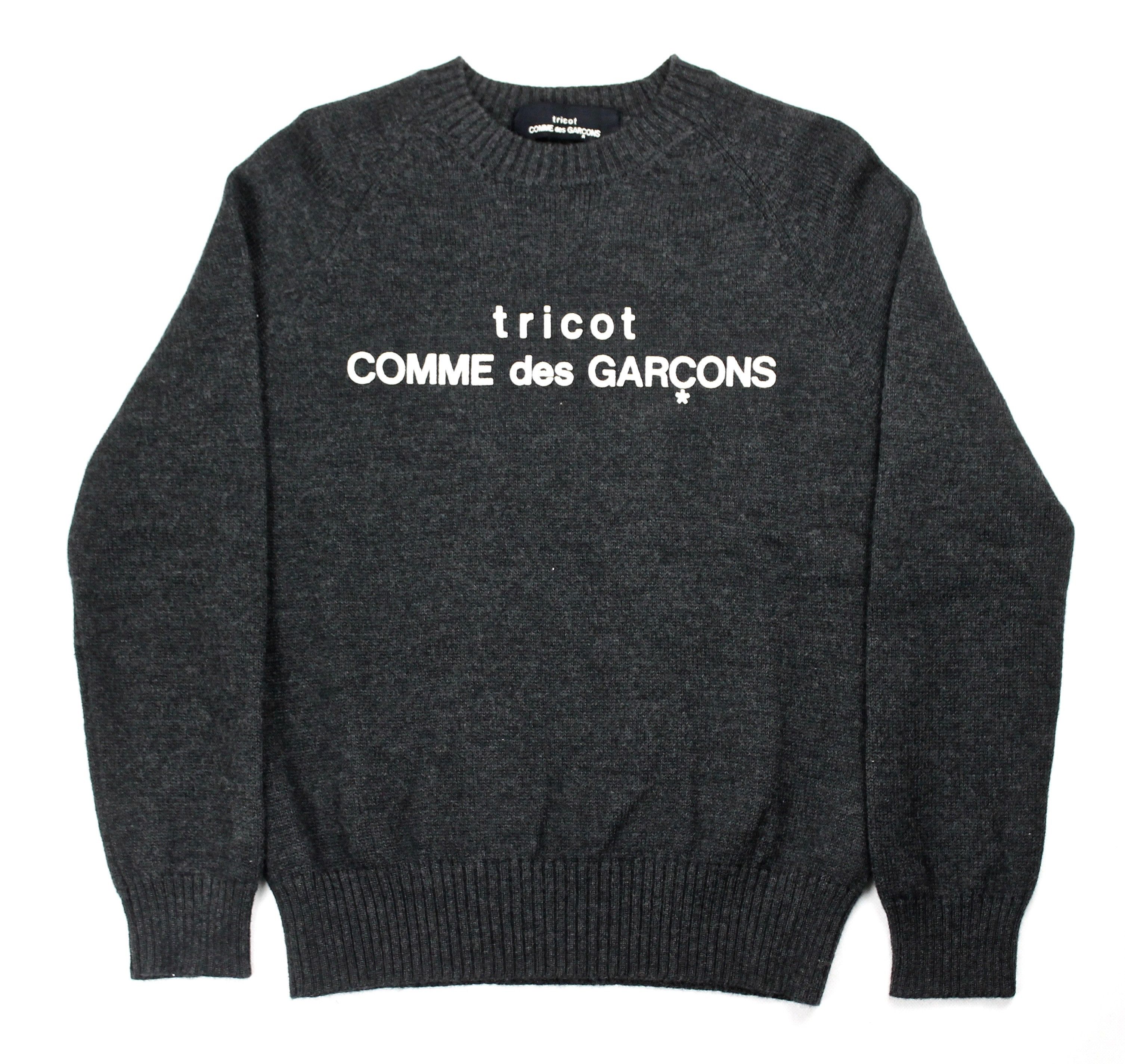 COMME des GARCONS【Knit】90's Rare 90s Tricot Comme des Garcons Wool deformed design polo knit