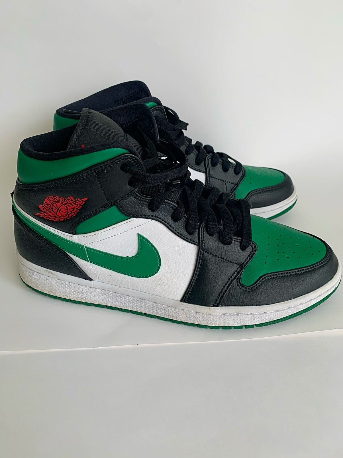Nike Jordan 1 Mid Green Toe Size US 12 / EU 45 - 1 Preview
