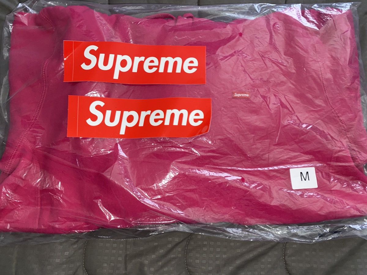 Supreme Supreme Small Box Logo Fuchsia Hoodie SS20 Grailed