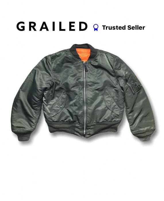 Alpha Industries Vintage ALPHA FLIGHT JACKET made in USA Grailed