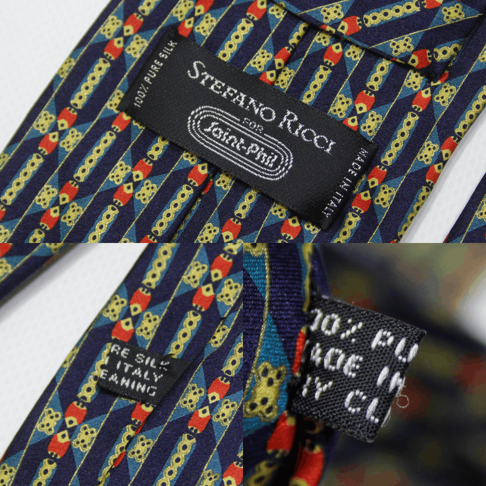 Stefano Ricci Silk Patterned Vintage Tie Size ONE SIZE - 7 Thumbnail