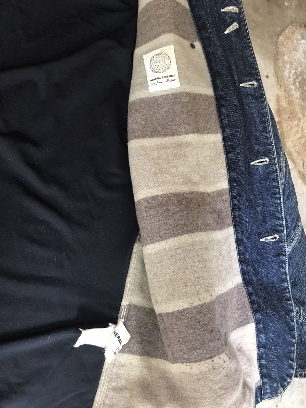 General Research General Research Arabic Patch Denim Chore Jacket Size US L / EU 52-54 / 3 - 4 Thumbnail