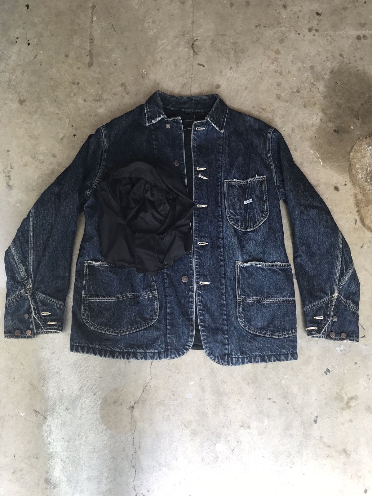 General Research General Research Arabic Patch Denim Chore Jacket Size US L / EU 52-54 / 3 - 7 Thumbnail