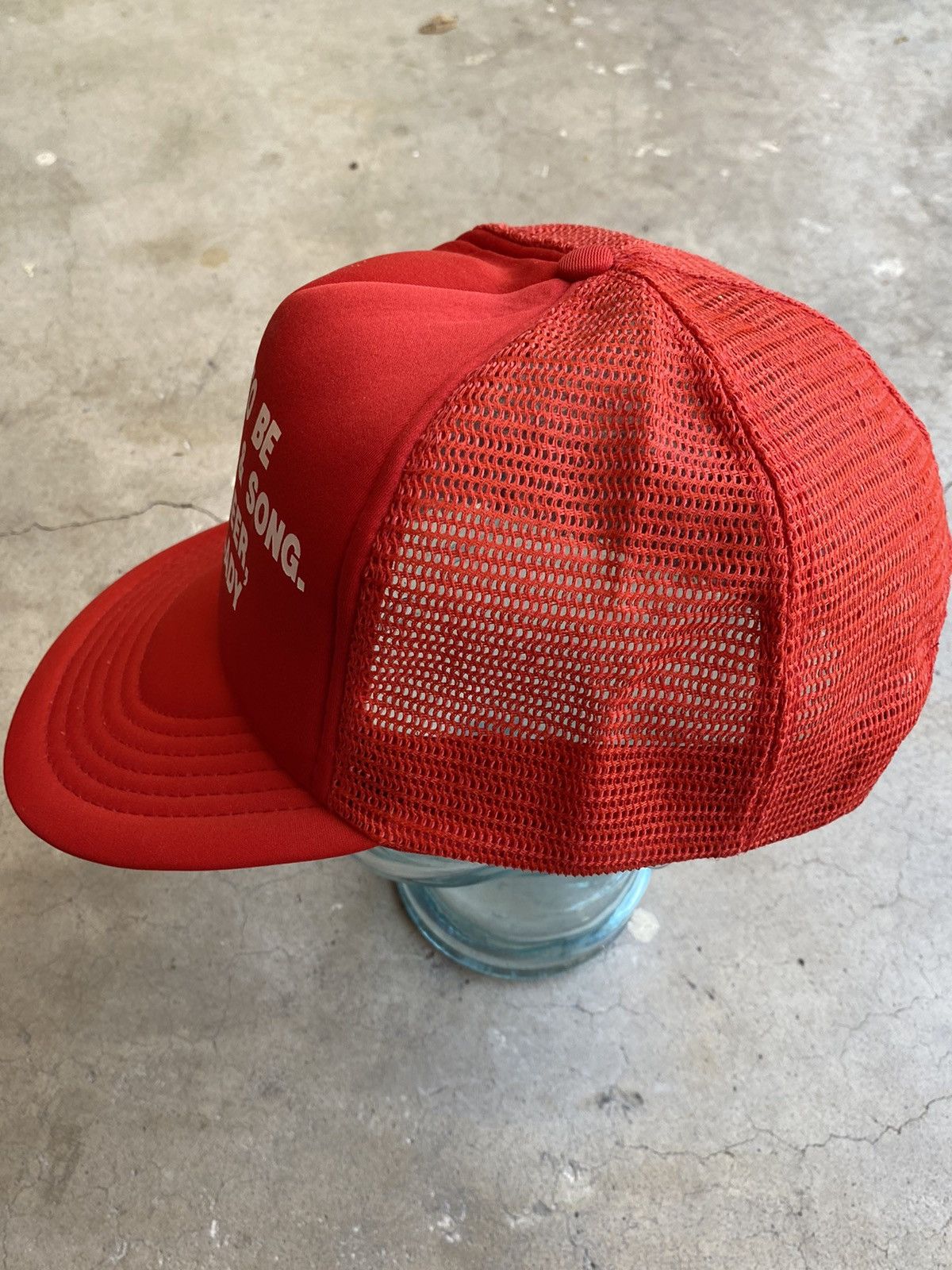 Vintage “It used to be wine, women, and song..” vintage trucker hat Size ONE SIZE - 8 Thumbnail