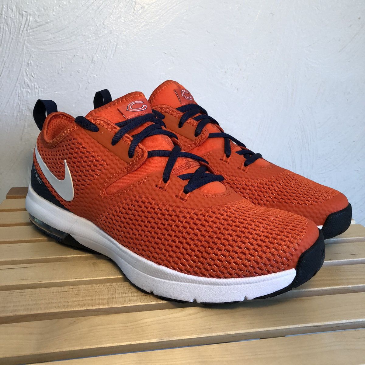 Check out these Chicago Bears Nike Air Max Typha 2 shoes