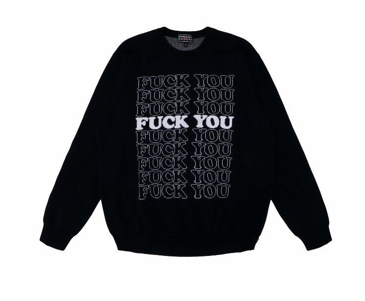 Hysteric Glamour Supreme Fuck You Sweater | Grailed