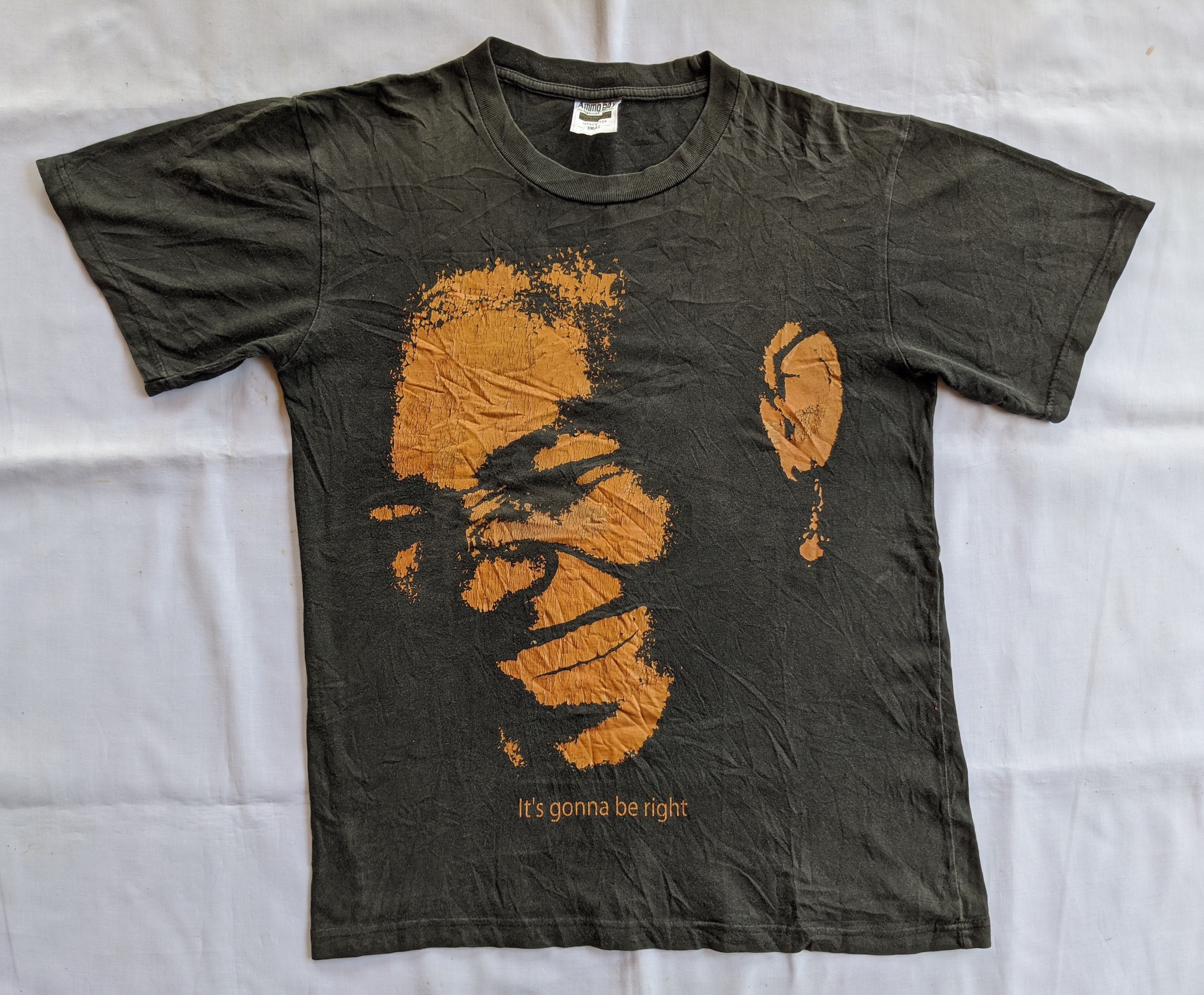 Vintage Vintage qoutes legendary black man big printed tee Size US S / EU 44-46 / 1 - 2 Thumbnail