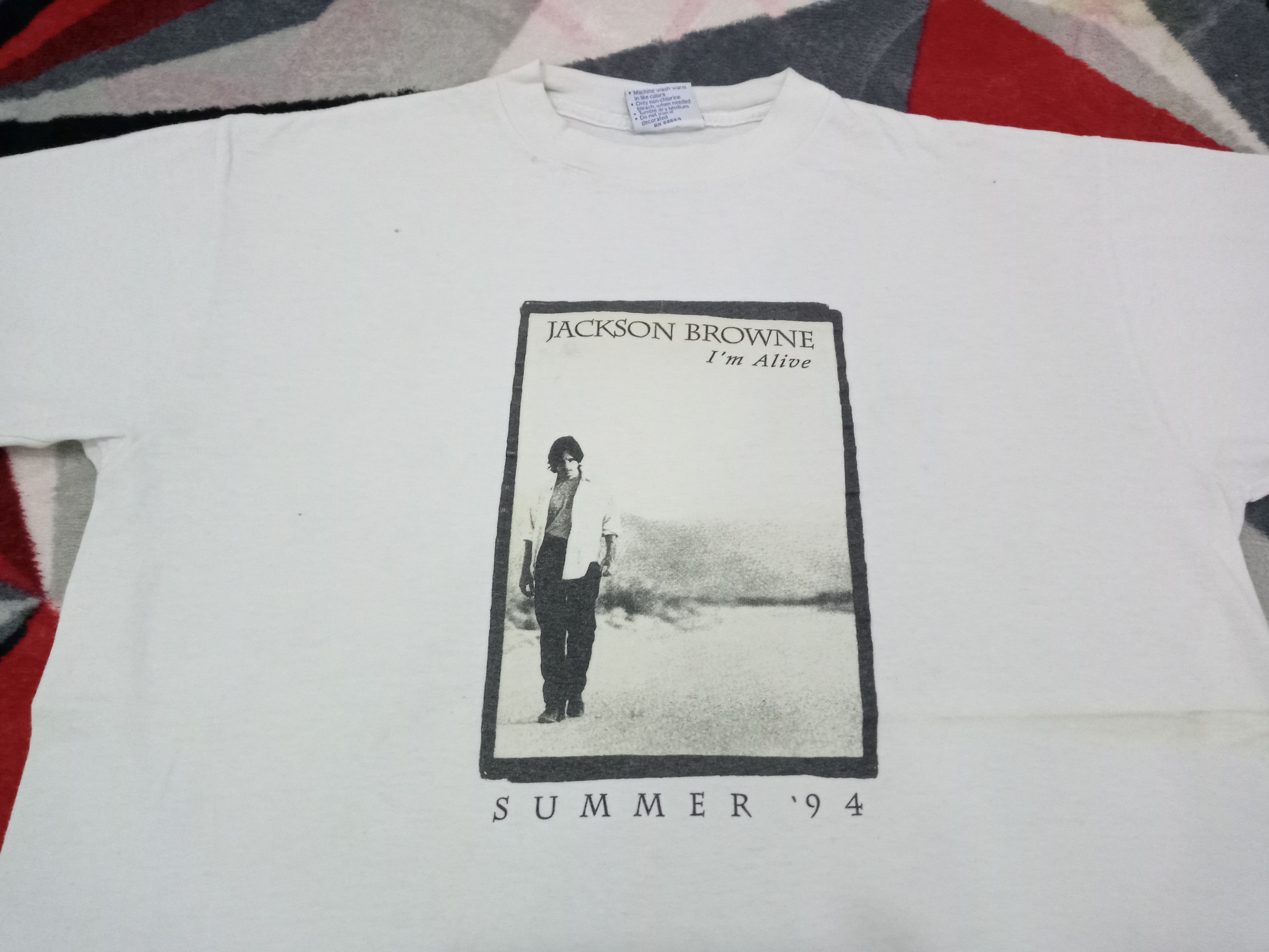 JACKSON BROWNE Summer Crew TOUR 94 Tシャツ JACKSON BROWNE Summer Crew TOUR 94 Tシャツ（Vintage Jackson