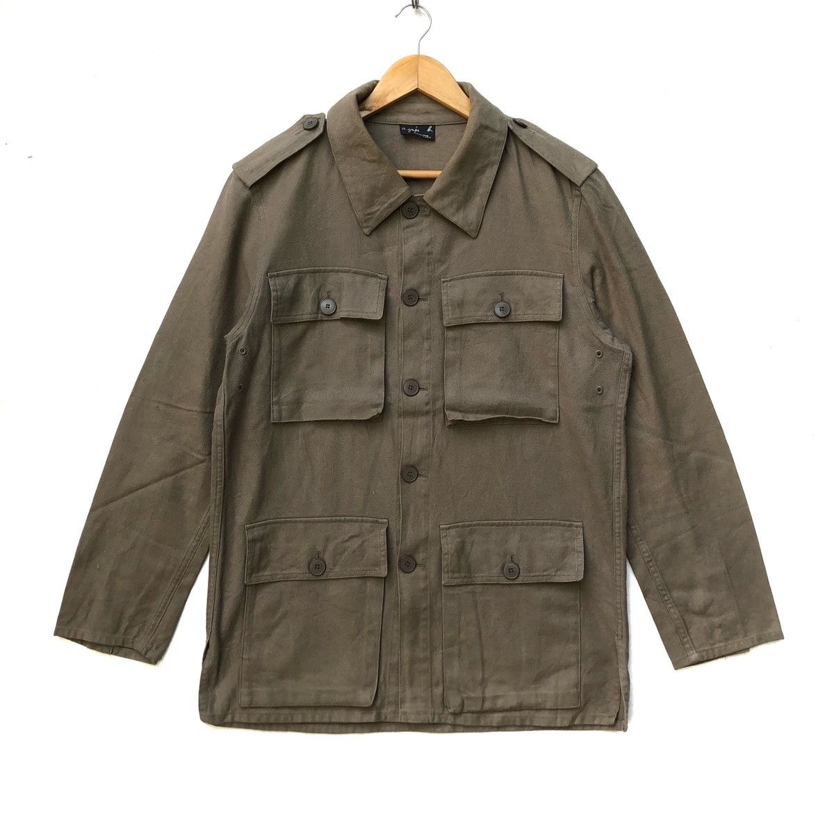 Designer × Vintage × agnes b. Agnes B Homme Paris Shirt 4 pocket Size US S / EU 44-46 / 1 - 1 Thumbnail