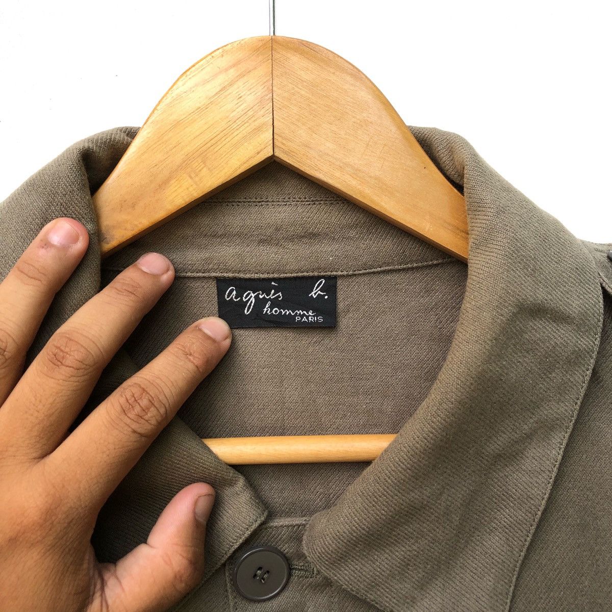 Designer × Vintage × agnes b. Agnes B Homme Paris Shirt 4 pocket Size US S / EU 44-46 / 1 - 3 Thumbnail