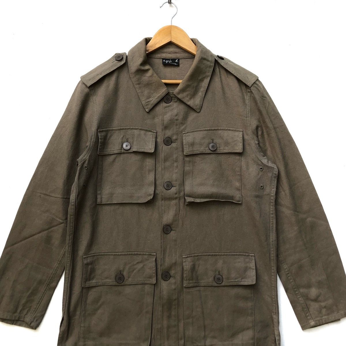 Designer × Vintage × agnes b. Agnes B Homme Paris Shirt 4 pocket Size US S / EU 44-46 / 1 - 2 Thumbnail