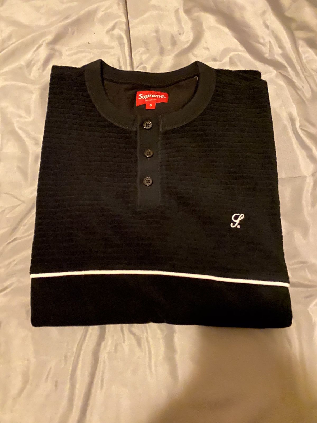 Supreme Supreme Terry S/S Henley Black | Grailed 