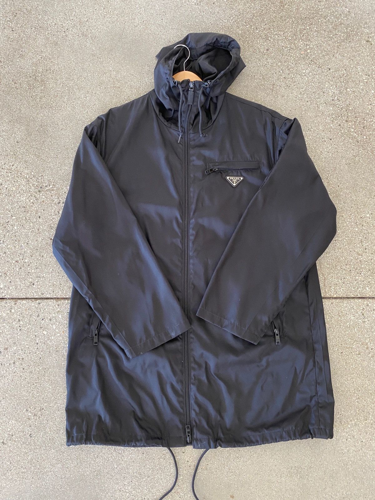 Prada Prada nylon logo rain coat light jacket Size US M / EU 48-50 / 2 - 7 Thumbnail