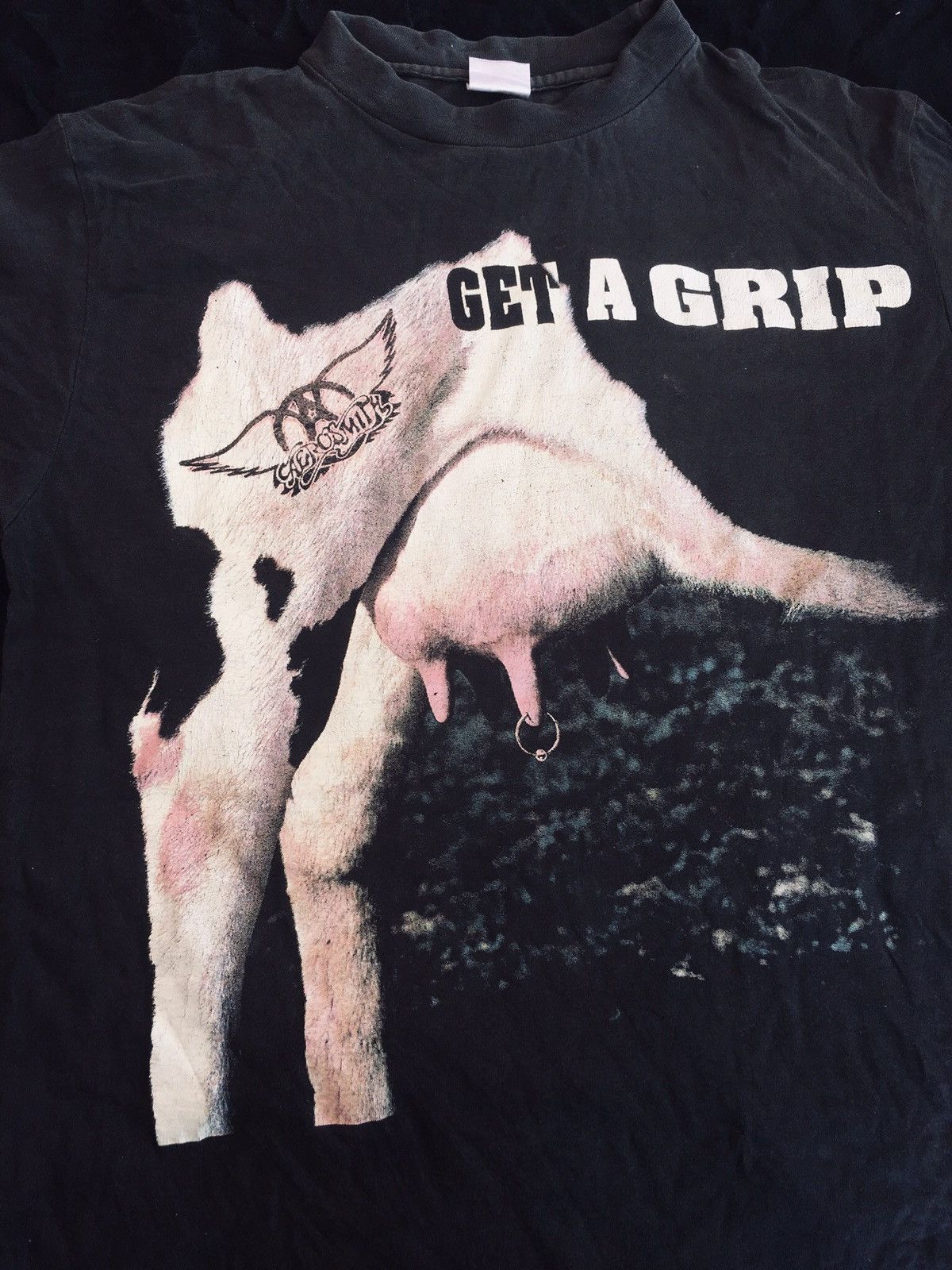 Band Tees Rare vintage 90s AEROSMITH get a grip album travis scott Size US XL / EU 56 / 4 - 3 Thumbnail