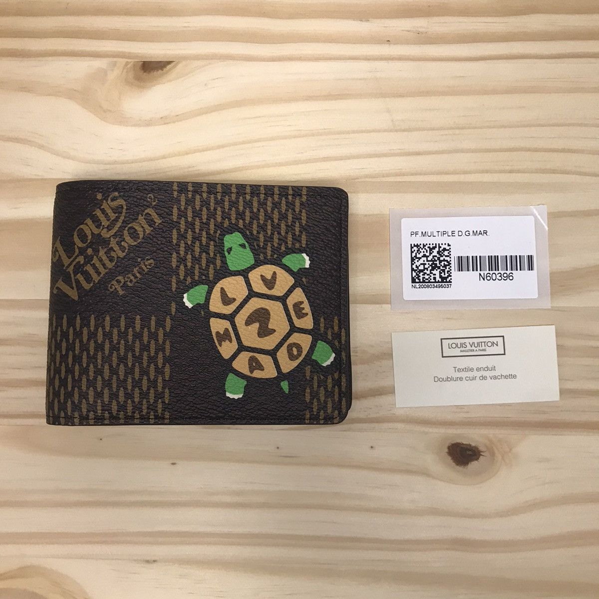 Human Made × Louis Vuitton × Nigo LV SQUARED MULTIPLE WALLET 
