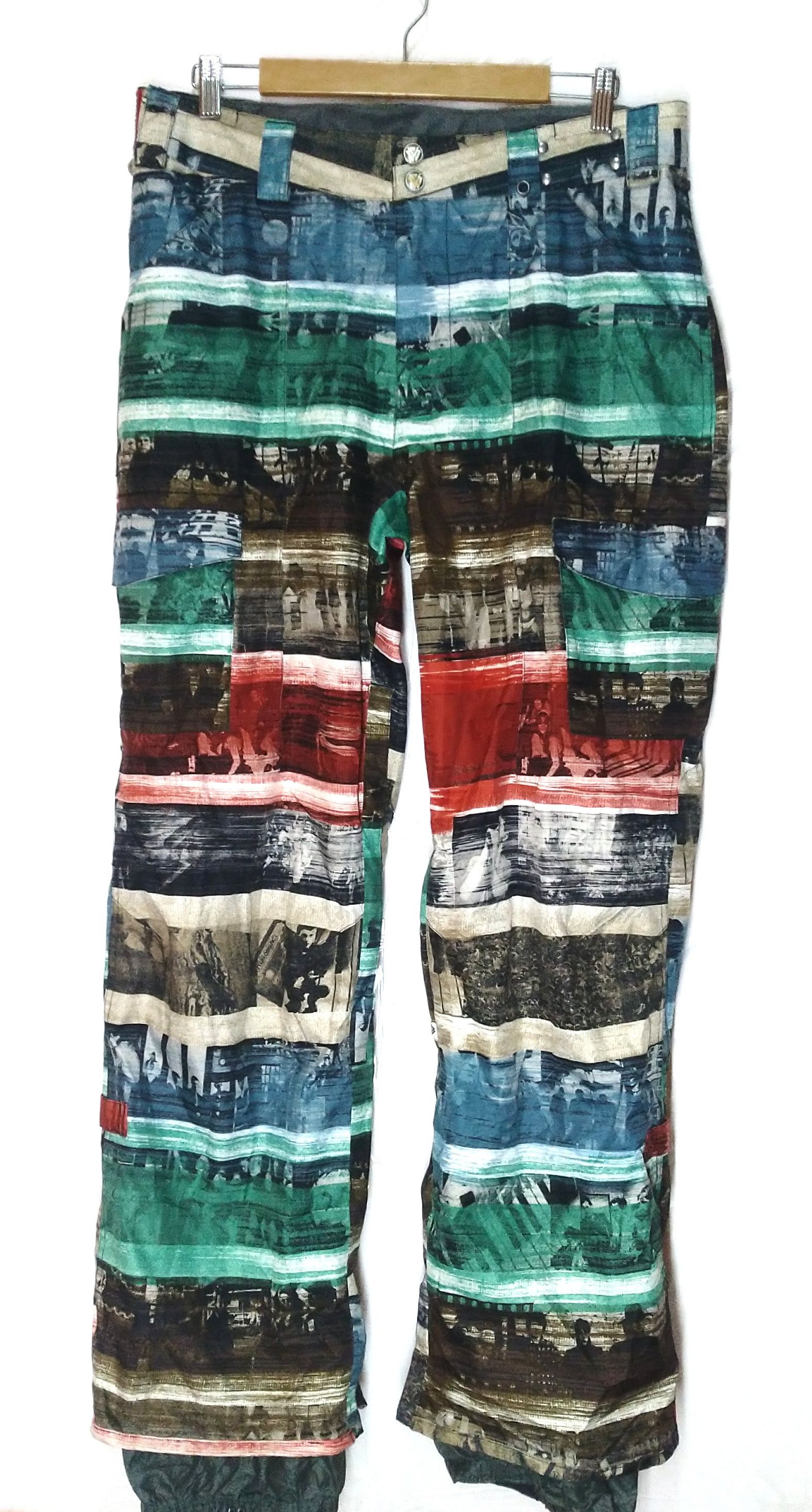 Burton Burton ski snowboard pant patchwork Size US 36 / EU 52 - 1 Thumbnail
