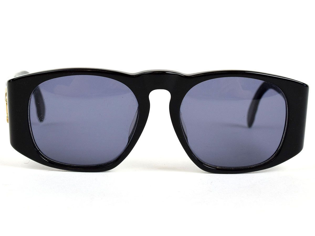 Chanel Chanel Gold CC logo Vintage 90s Black Sunglasses Size ONE SIZE - 2 Thumbnail