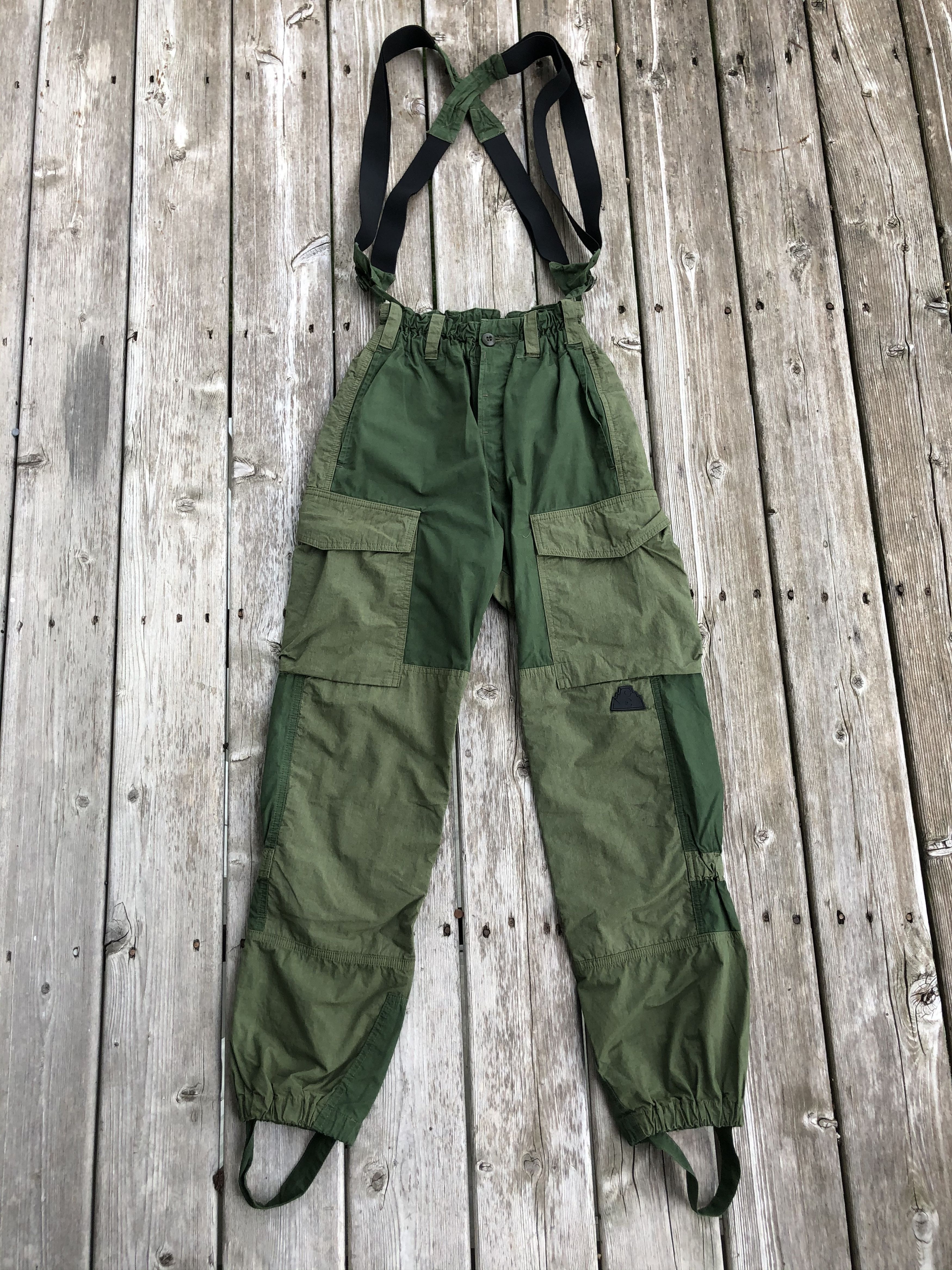 Cav Empt Cav Empt Cargo Pants with Suspenders in Green Grailed