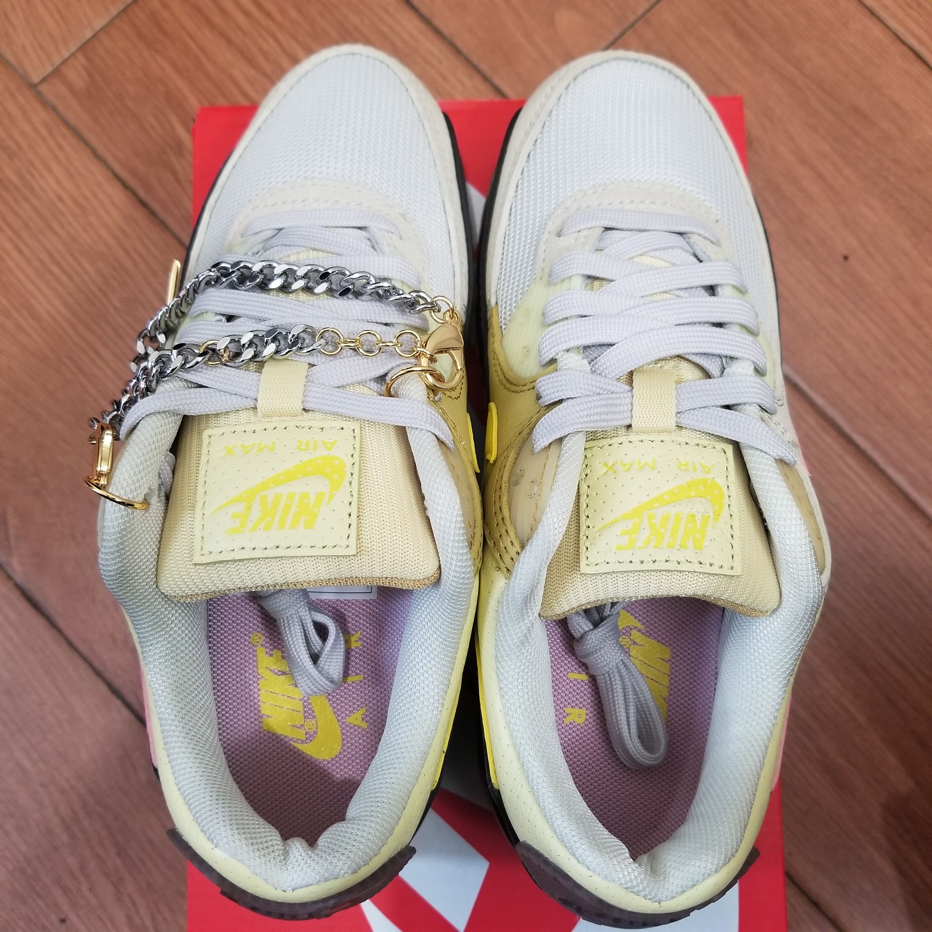 Nike Nike AirMax 90 Cuban Link Women Size US 5.5 / IT 35.5 - 6 Thumbnail