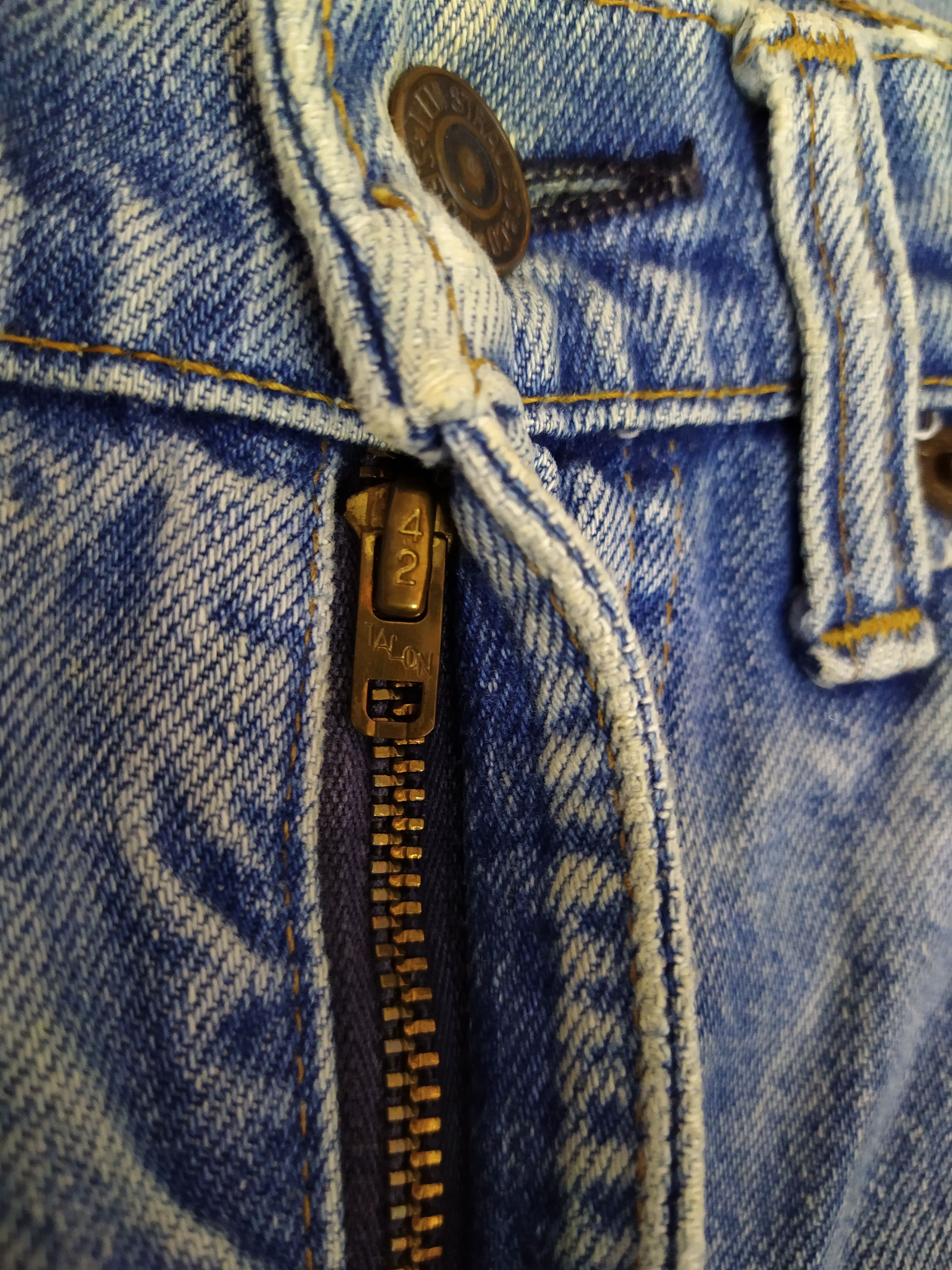 Levi's × Vintage 60s/70s LEVIS 502 TALON 42 BUTTON #5 USA (B330) Size US 29 - 6 Thumbnail