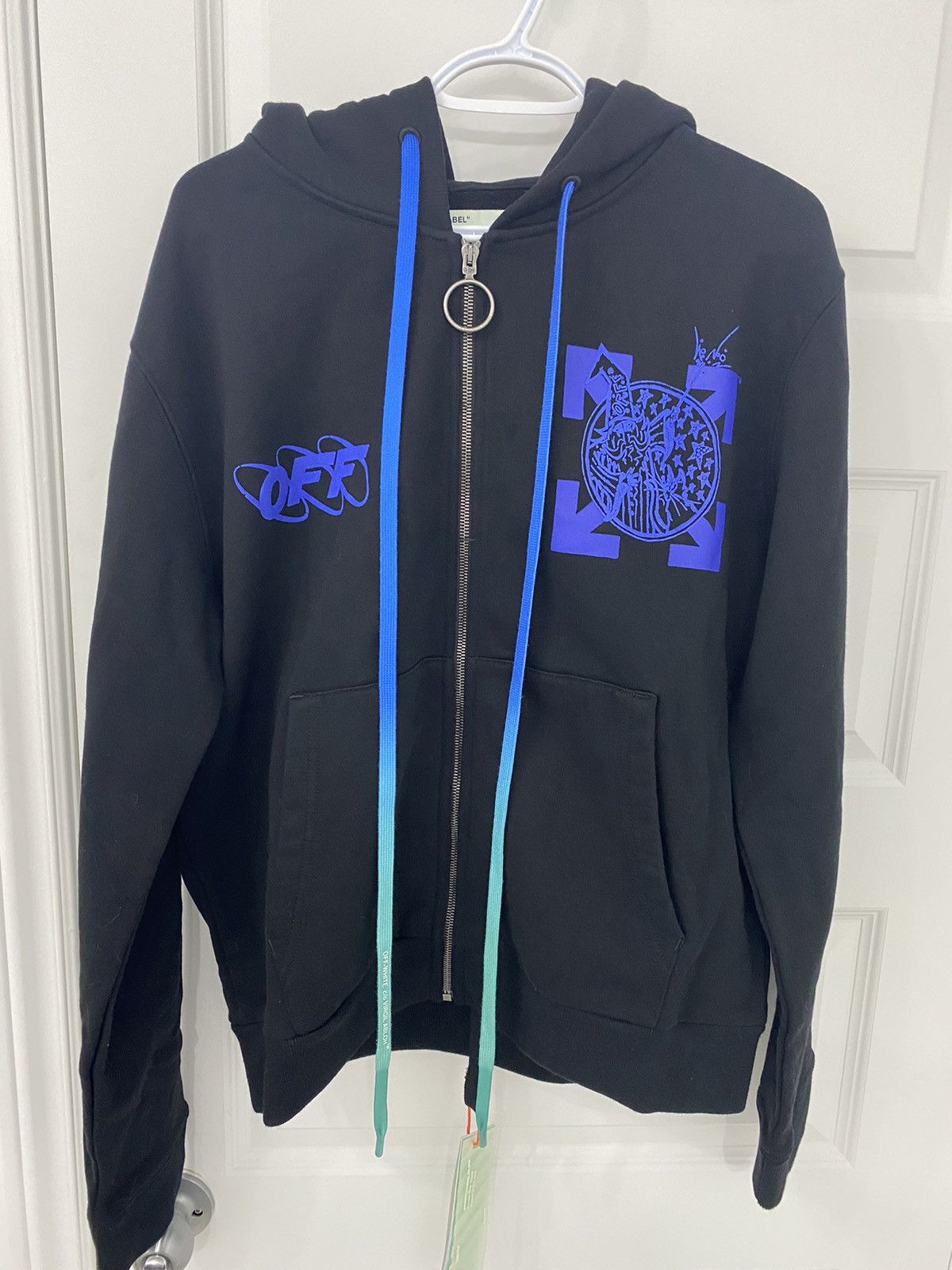 Off-White Off-white Wizard and Cat slim zip hoodie | Grailed