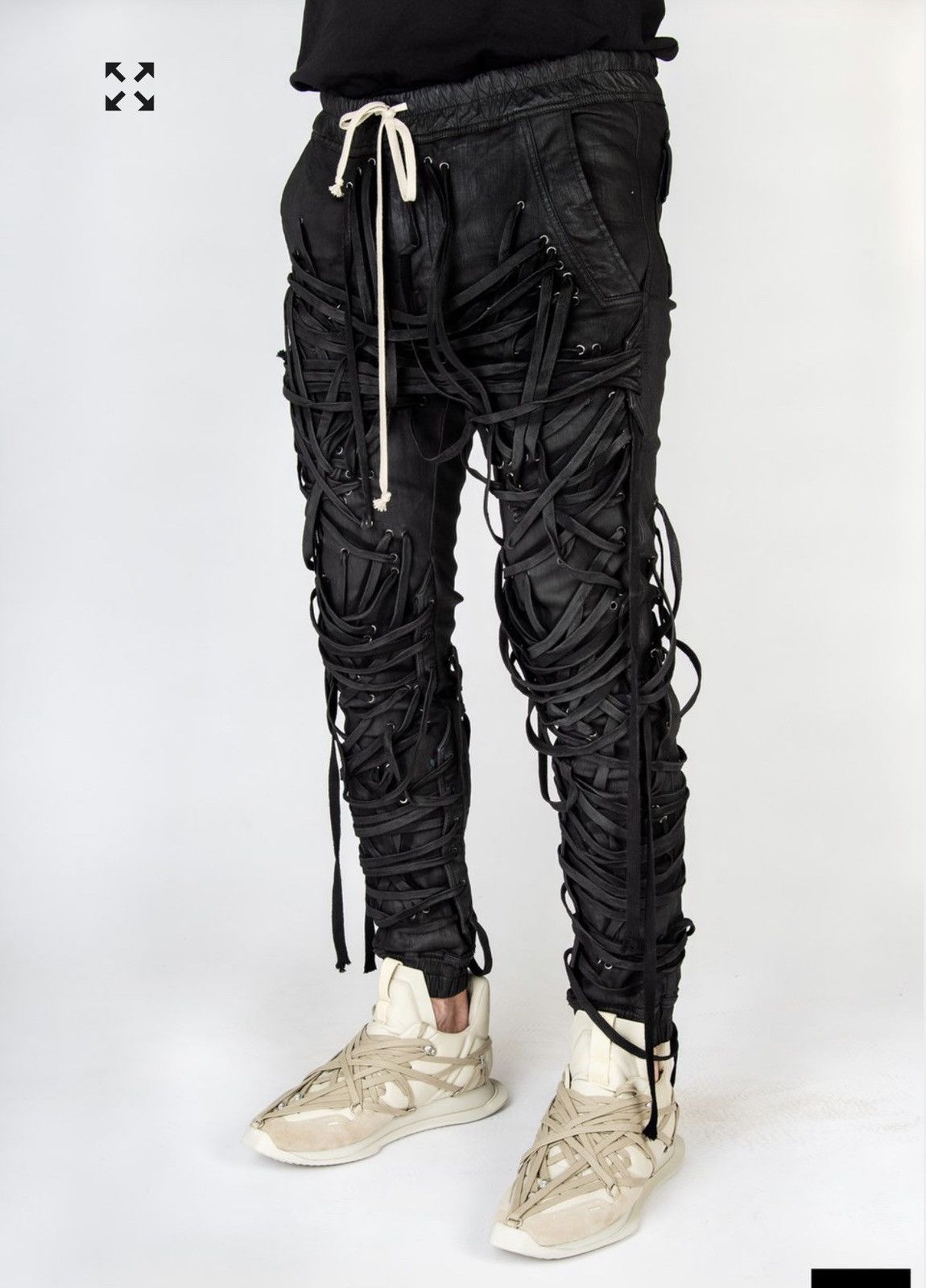 Rick Owens RICK OWENS SS20 TECUATL MEGALACED CARGO JOGGER