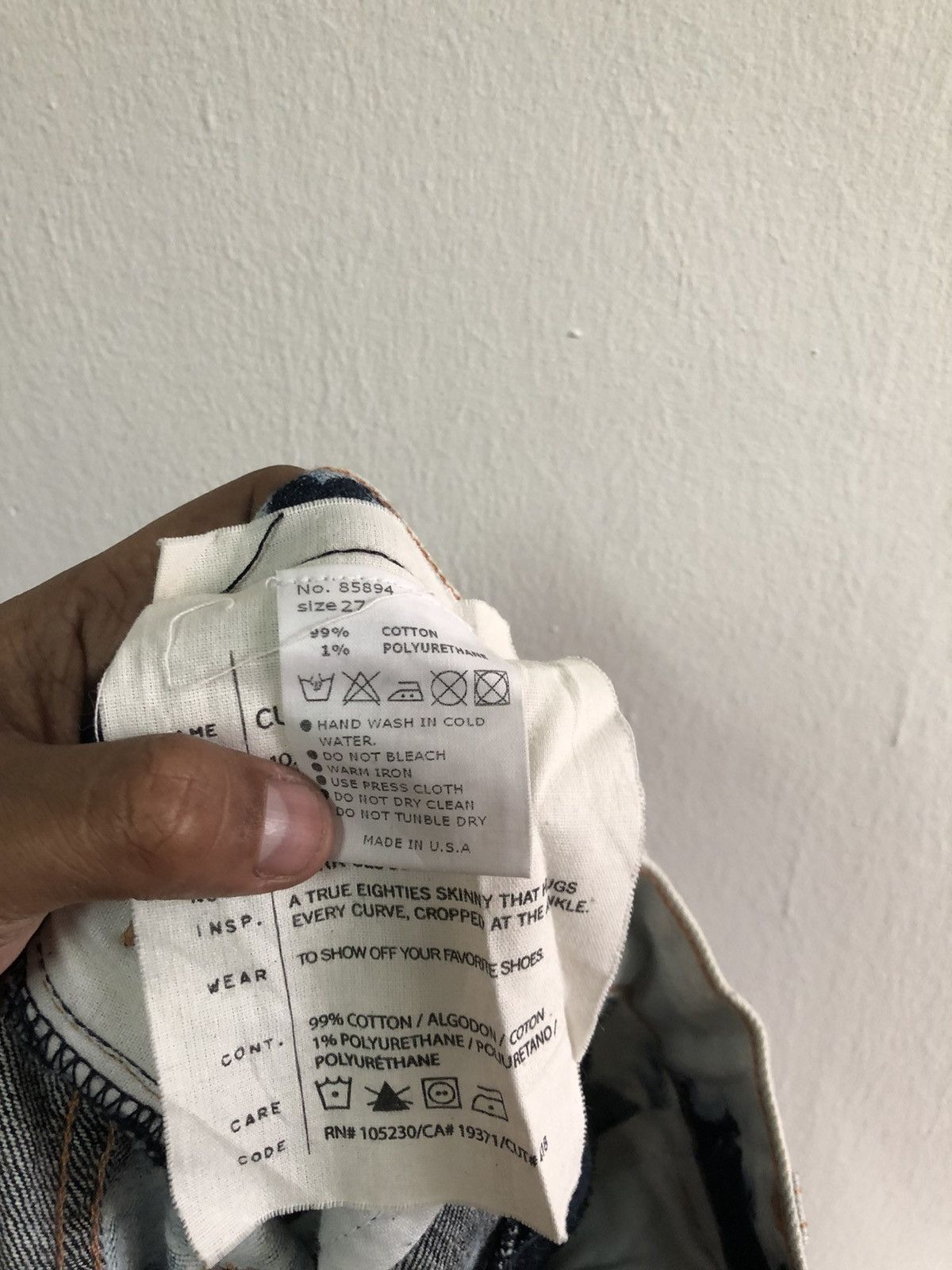 Current/Elliot CURRENT ELLIOT Denim Jeans Acid Wash Size US 31 - 5 Thumbnail