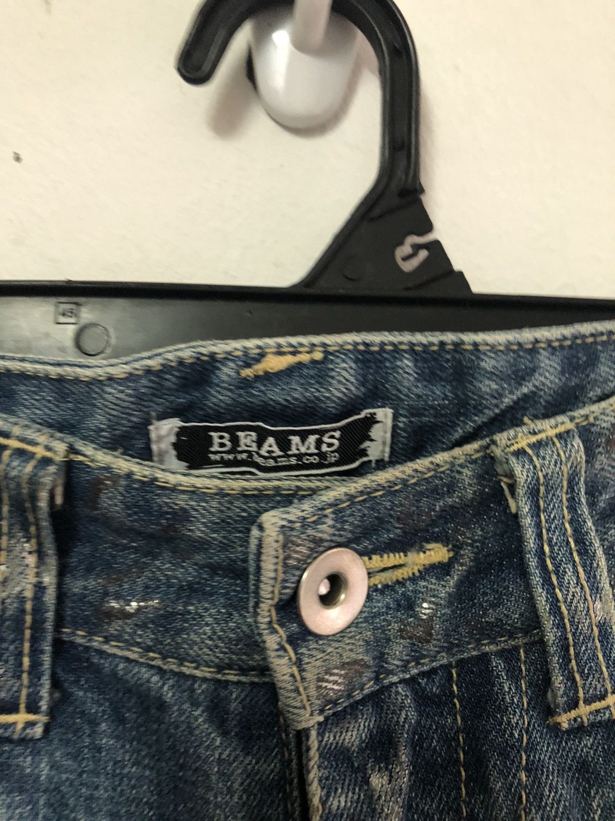 Beams Plus × Japanese Brand BEAMS Denim Jeans with Silver Paint Size US 30 / EU 46 - 2 Thumbnail