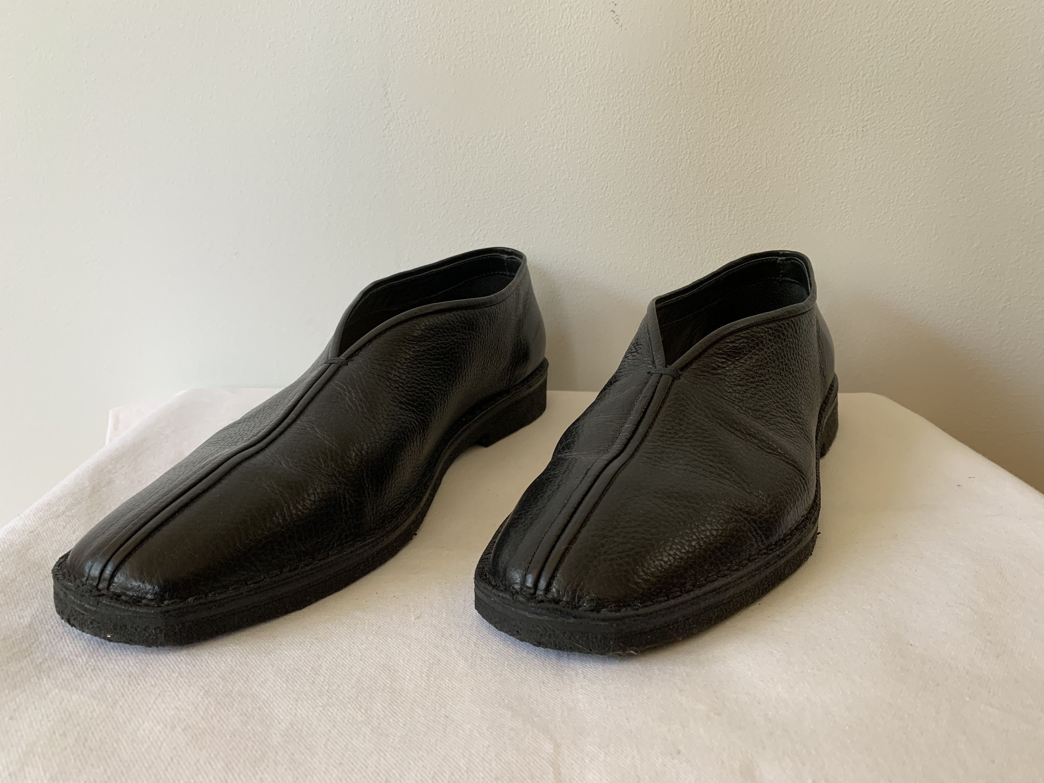 Lemaire Lemaire Chinese Slippers Black Leather Loafers Sz 45 Size US 12 / EU 45 - 3 Thumbnail