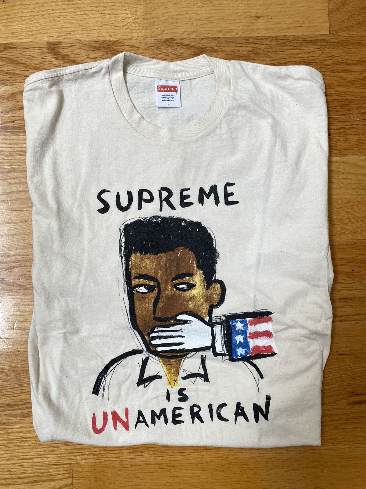 Supreme unamerican tee hotsell
