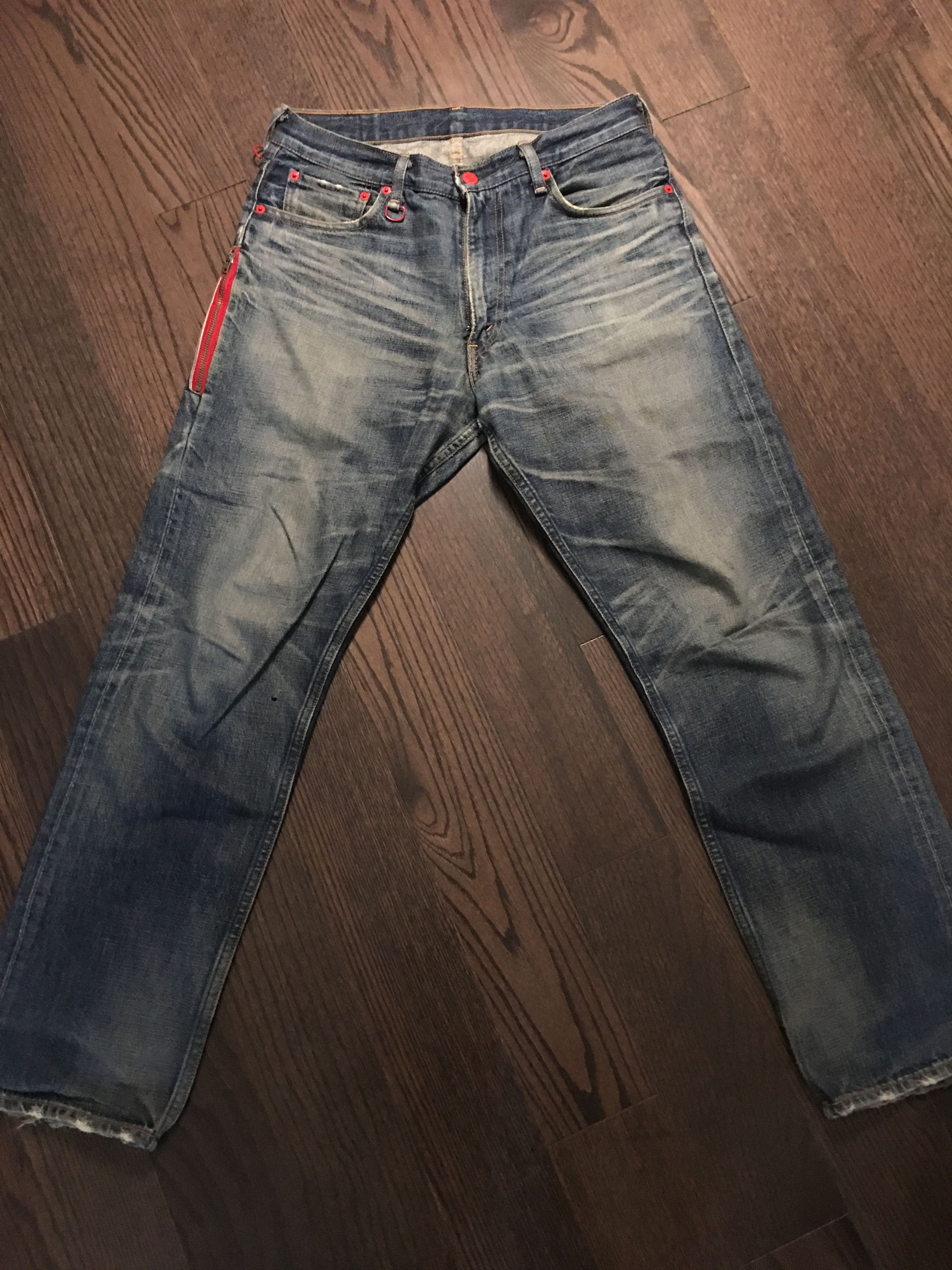 Fragment Design Levi's x Fragment Design 505-207M Red Fenom Denim