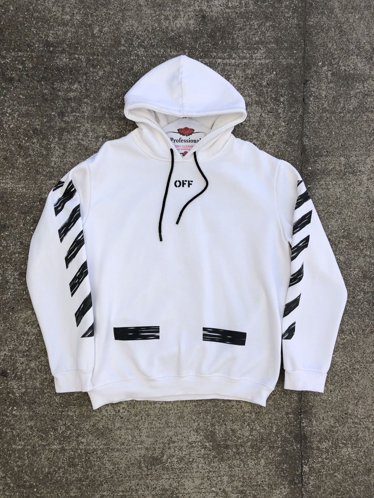 Off white hoodie fake sale