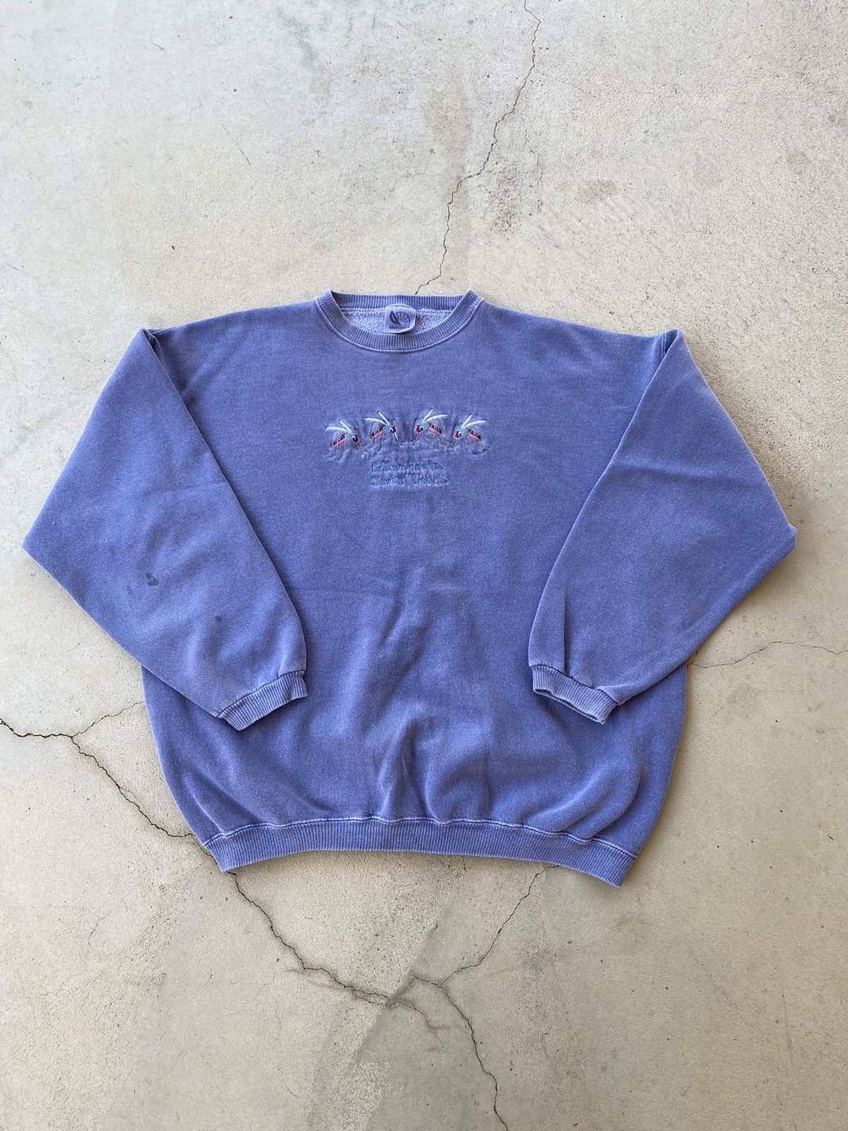 Vintage Swat Team Mosquitos Vintage 90s Purple Crewneck Sz XXL Size US XXL / EU 58 / 5 - 1 Thumbnail