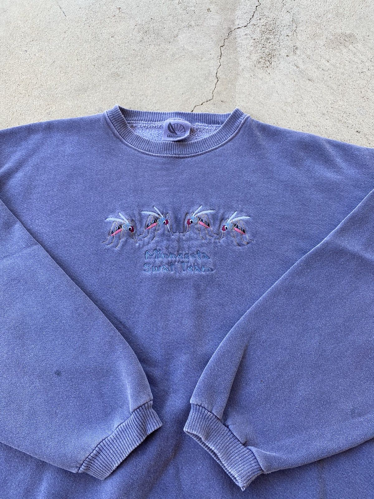 Vintage Swat Team Mosquitos Vintage 90s Purple Crewneck Sz XXL Size US XXL / EU 58 / 5 - 2 Thumbnail