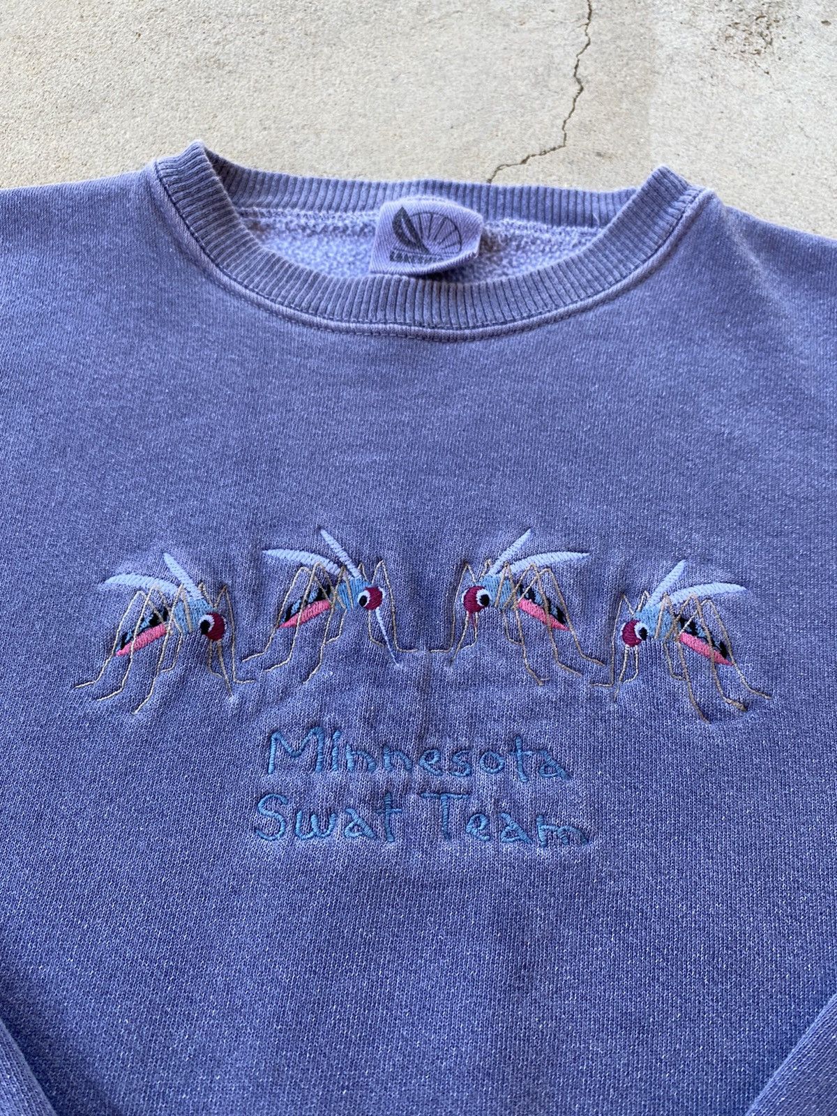 Vintage Swat Team Mosquitos Vintage 90s Purple Crewneck Sz XXL Size US XXL / EU 58 / 5 - 3 Thumbnail
