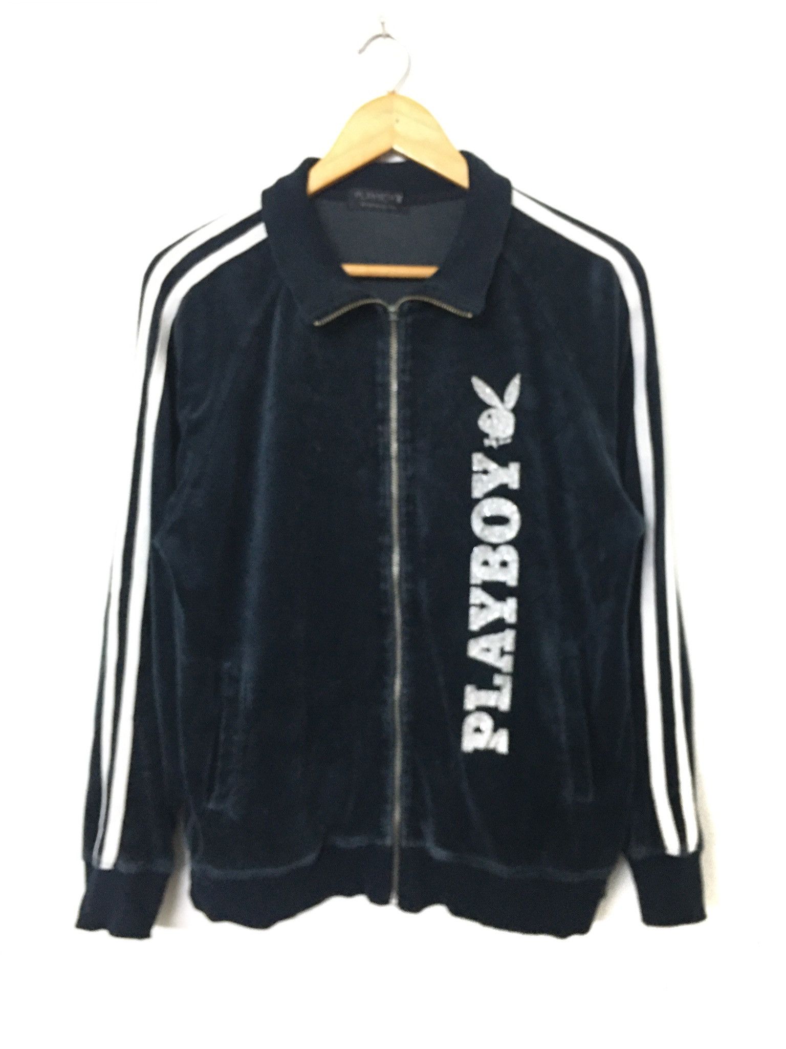 Playboy Rare playboy glitter big logo spellout track jacket Size US L / EU 52-54 / 3 - 2 Thumbnail