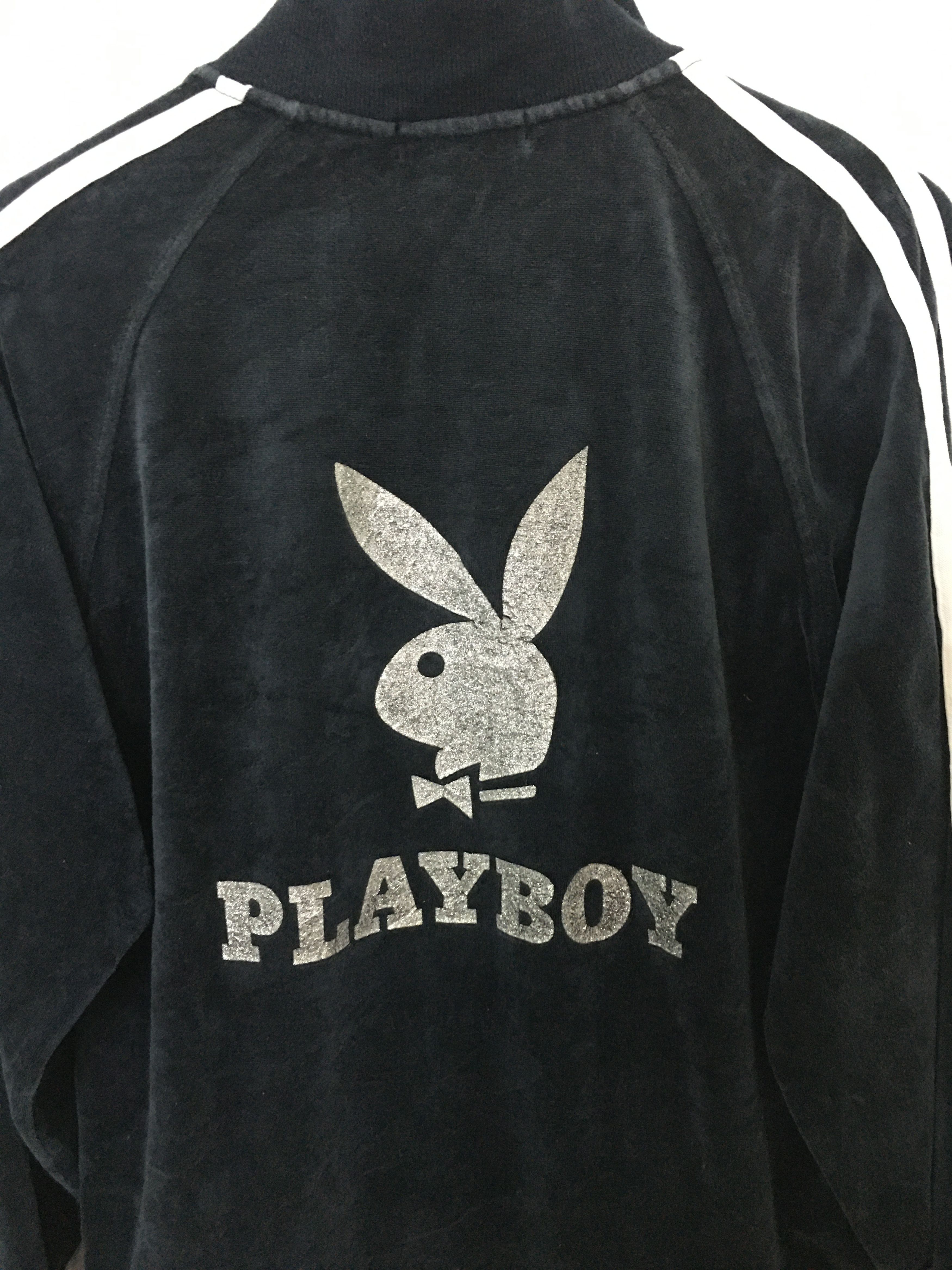 Playboy Rare playboy glitter big logo spellout track jacket Size US L / EU 52-54 / 3 - 4 Thumbnail